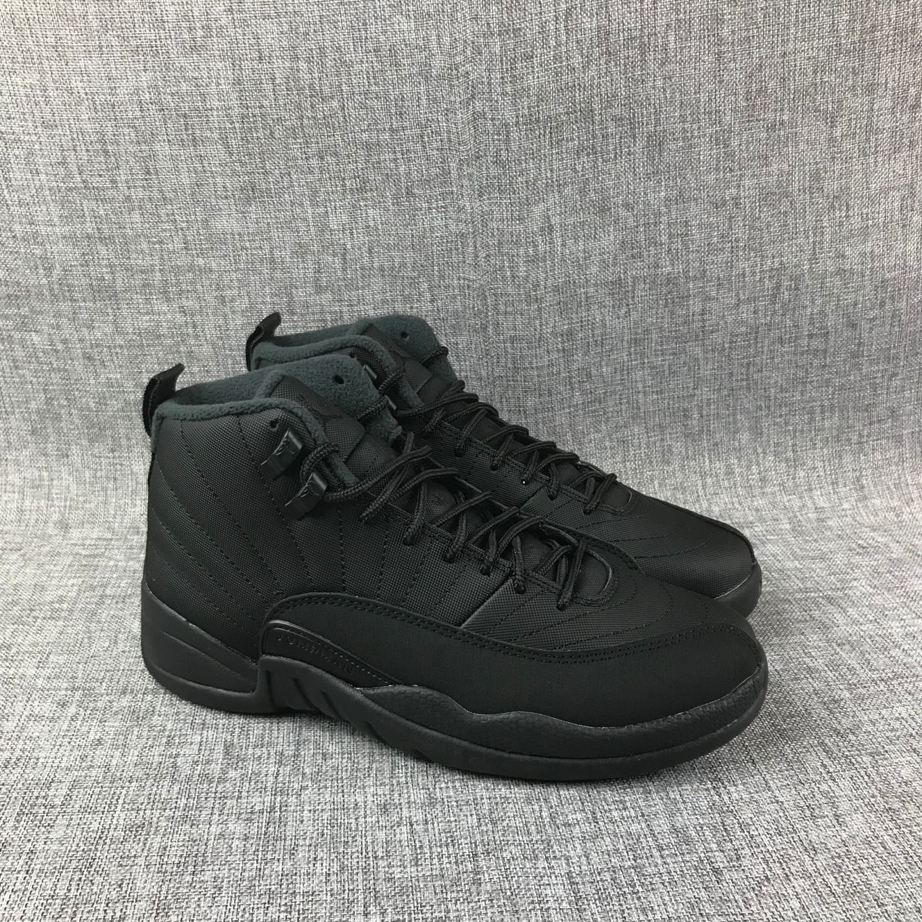 New Air Jordan 12 Retro Devil All Black Shoes